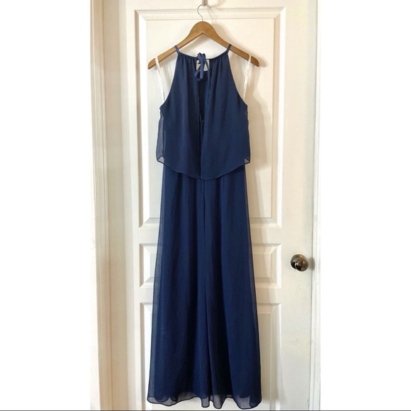 David’s Bridal Flounced Crinkle chiffon dress - Picture 2 of 8